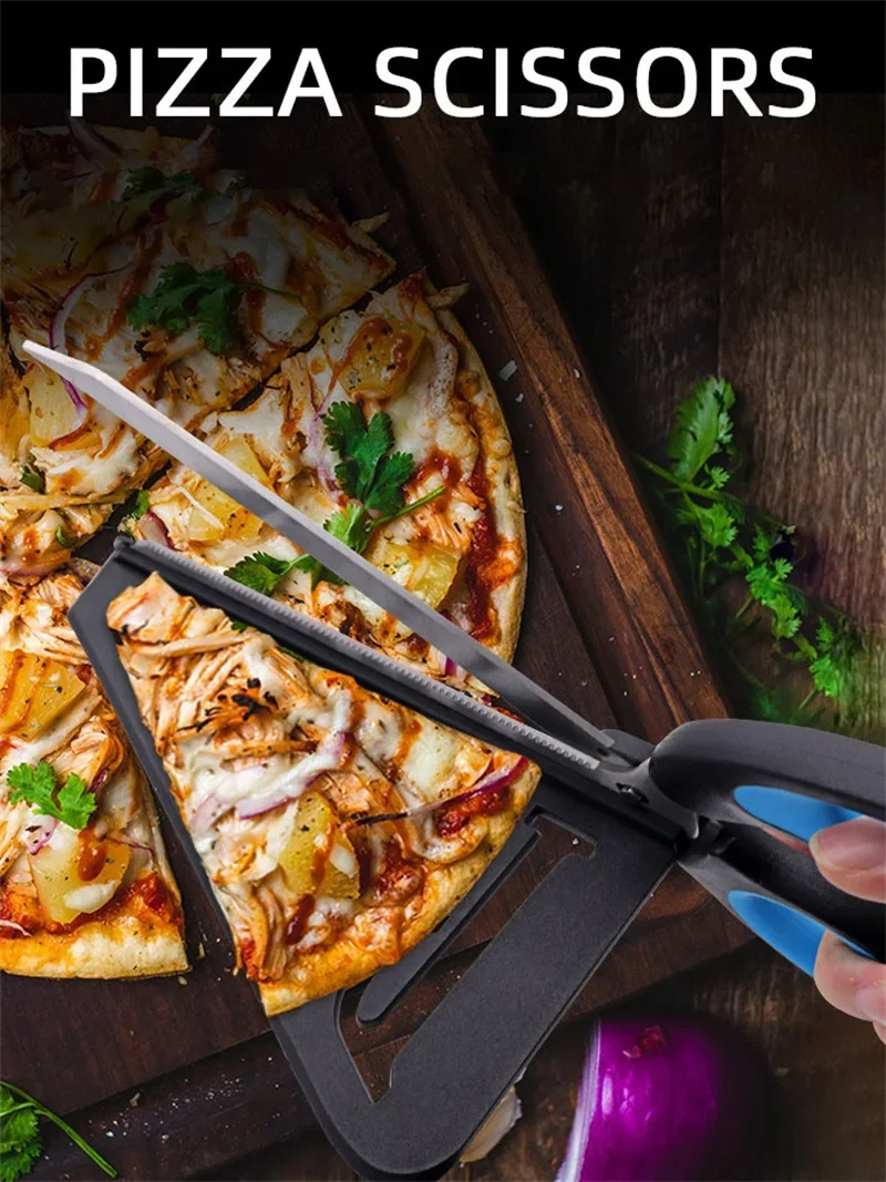 pizza cutting tool stainless steel with detachable spatula